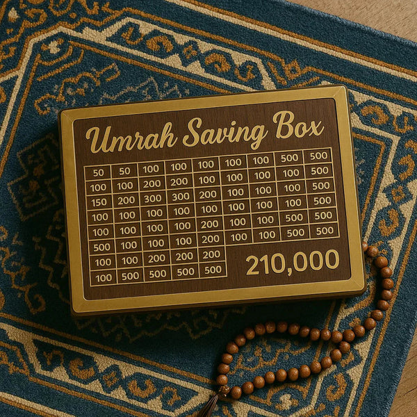 Umrah Saving Box - Save 210,000 for Umrah | Smart Money Saving Box
